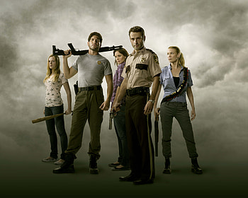 The Walking Dead, Tv Show, Andrea (The Walking Dead), Andrew Lincoln, Carl Grimes, Cast, Chandler Riggs, Laurie Holden, Lori Grimes, Rick Grimes, Sarah Wayne Callies HD wallpaper
