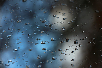 Water, Drops, Macro, Blur, Smooth, Glass HD wallpaper