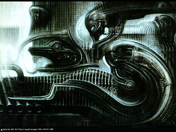 Giger Art 'NYC II', nycii, art, giger HD wallpaper
