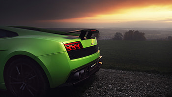 Close-up, Lamborghini Gallardo HD wallpaper