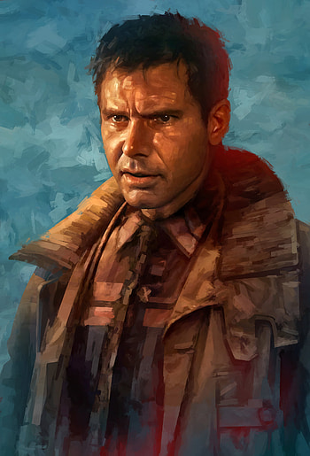 Rick Deckard, Blade Runner, Movie character, Artstation portfolio HD phone wallpaper