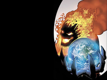 Defend, comic, fantasy, fire HD wallpaper