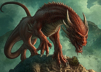 Horned Beast, horned, fantasy, beast, rock HD wallpaper