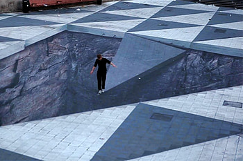 Mind-Your-Step, illusion, painting, optical, street HD wallpaper
