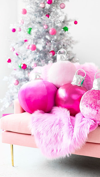 Pink Christmas, Pink Christmas Things HD phone wallpaper