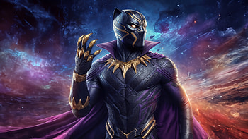 Black Panther To New Heights, black-panther, superheroes, artwork, digital-art, ai HD wallpaper