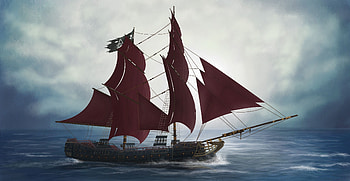 Jackdaw Ship, Under the Black Flag, Ship art, Assassin's Creed HD wallpaper
