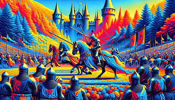 Medieval Jousting Knights, jousting, knight, castle, medieval, armor HD wallpaper