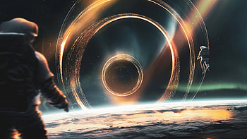 Cosmic Voyage: Digital Space Odyssey, space, Digital Art HD wallpaper