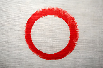 Minimalist Colorless Canvas with a Boldly Painted, minimalist, texture, red, circle HD wallpaper