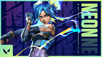 Neon Valorant HD wallpaper