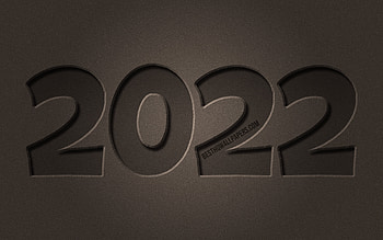 2022 brown stone digits, , Happy New Year 2022, brown stone, horizontal text, 2022 concepts, wires, 2022 new year, 2022 on brown background, 2022 year digits HD wallpaper