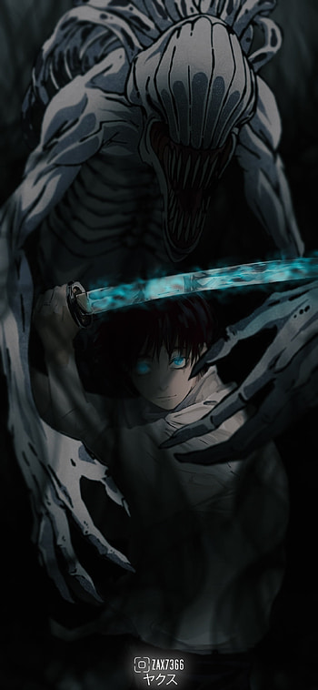 Yuta & Rika, zax, yuta okkotsu, jujutsu kaisen, anime HD phone wallpaper