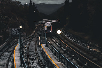 Train, transport, track, vehicle HD wallpaper