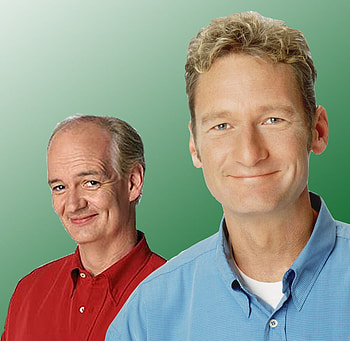 Colin Mochrie & Ryan Stiles, canadian, whose line, whose line is it anyway cast, colin mochrie and ryan stiles HD wallpaper