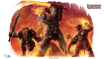 Dungeon and Dragons Fire Giants, game, fire giants, dungeon and dragons HD wallpaper