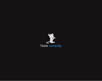 Think Correctly, cool, black, think, correct HD wallpaper