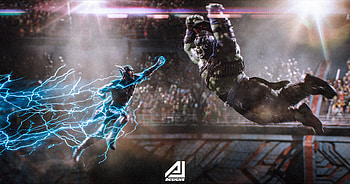 Lord Of Thunder VS The Strongest Avenger, thor-ragnarok, thor, hulk, movies, 2017-movies, artist, artwork, deviantart HD wallpaper