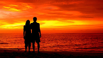 Beach, Love Couples HD wallpaper