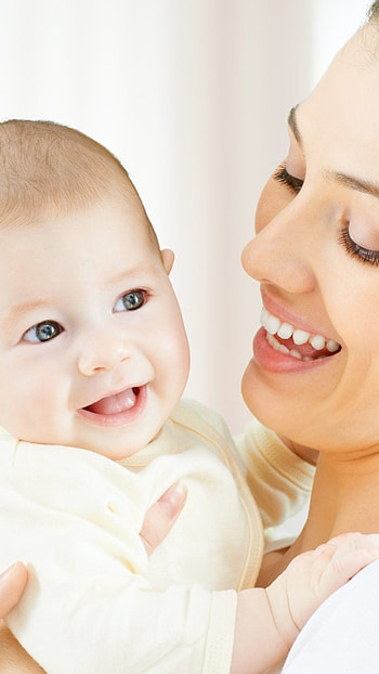Baby Mom, Cute, Smiling, Baby HD phone wallpaper