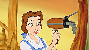 Belle, Cartoon, Beauty and the Beast, Disney HD wallpaper