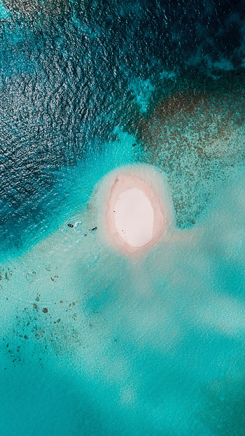 Nature, Water, View From Above, Ocean, Island HD phone wallpaper