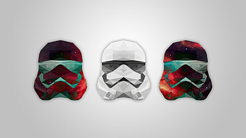 Abstract Artistic Helmet Stormtrooper, stormtrooper, star-wars, movies, abstract, artist, minimalism HD wallpaper