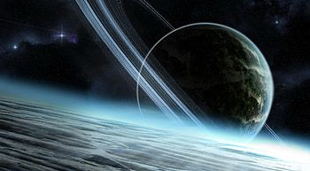 Universe, Stars, Nebula, Ring, Planet, Circle HD wallpaper