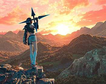 Final Fantasy VII Rebirth - Epic Sunset Scene, video game, Final Fantasy VII Rebirth HD wallpaper