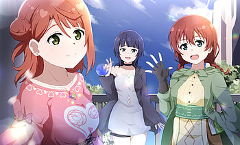 Emma Verde, Ayumu Uehara & Karin Asaka, Karin Asaka, Ayumu Uehara, Emma Verde, Anime, Love Live! Nijigasaki High School Idol Club HD wallpaper