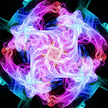 Abstract, Pattern, Fractal, Coloured Smoke, Colored Smoke, Rhombus HD phone wallpaper