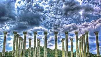 Cities, Sky, Clouds, r, Column, Columns HD wallpaper