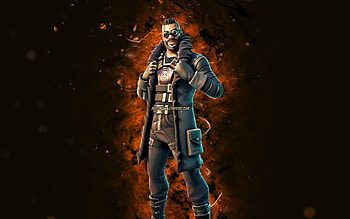 Renegade Shadow, , brown neon lights, Fortnite Battle Royale, Fortnite characters, Renegade Shadow Skin, Fortnite, Renegade Shadow Fortnite HD wallpaper