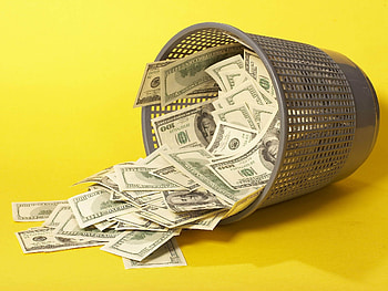 Money, Miscellanea, Miscellaneous, Bucket, Rubbish, Garbage HD wallpaper