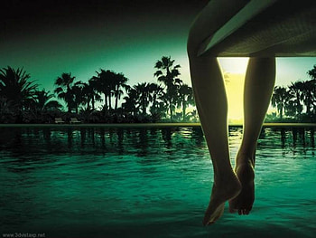 Relaxing, beach HD wallpaper