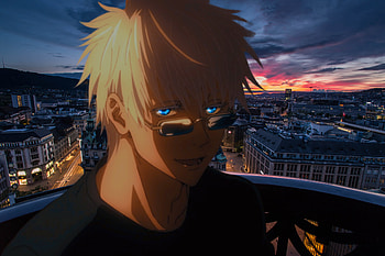 Gojo Satoru, Satoru Gojo, Anime, Jujutsu Kaisen HD wallpaper