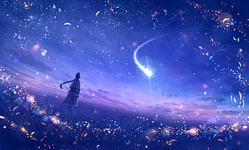 Anime Original Dreamy Constellations Artwork, anime, artist, artwork, digital-art HD wallpaper