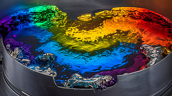 Vibrant Color Spectrum: A Stunning Ultra, color spectrum, rainbow, Liquid, colorful, heart HD wallpaper