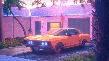 Classic Car Synth Ride , classic-cars, synthwave, cars, artist, artwork, digital-art HD wallpaper