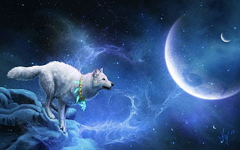 Animals, Wolfs, Fantasy HD wallpaper