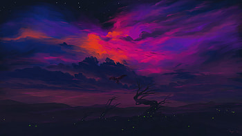 Wings Of Midnight, artist, artwork, digital-art HD wallpaper