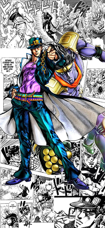 Jotaro, art, cartoon HD phone wallpaper