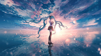 2022 Hatsune Miku Vocaloid , hatsune-miku, vocaloid, anime, anime-girl, artist, artwork, digital-art HD wallpaper