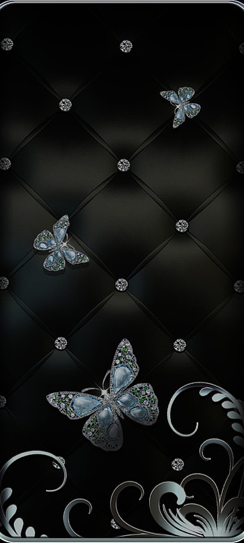 Dark Silver butterfly, flash graphy, moths and butterflies, black, luxury, leather HD phone wallpaper