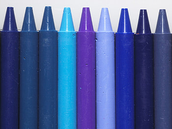 colorful crayons, blue, purple, colorful, crayons HD wallpaper
