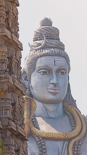 Shiva , Lord Shiva, murudeshwara, temple, shiva HD phone wallpaper