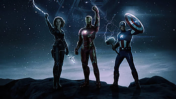 Iron Man Captain America And Black Widow , iron-man, captain-america, black-widow, superheroes, artwork, artist HD wallpaper