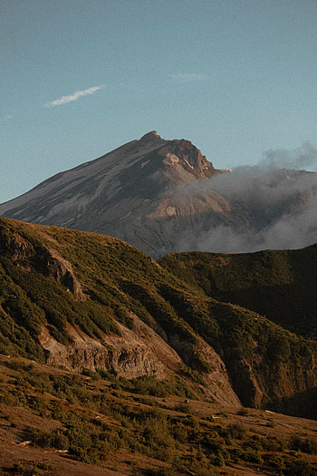 Landscape, Nature, Mountain, Vertex, Top, Slope, Cloud HD phone wallpaper
