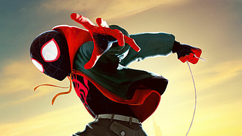 Animated Spiderman, Spider-Verse , Vibrant colours, Artistic style HD wallpaper