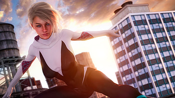 Gwen Stacy Cgi Art, gwen-stacy, superheroes, artwork, digital-art, art, deviantart HD wallpaper